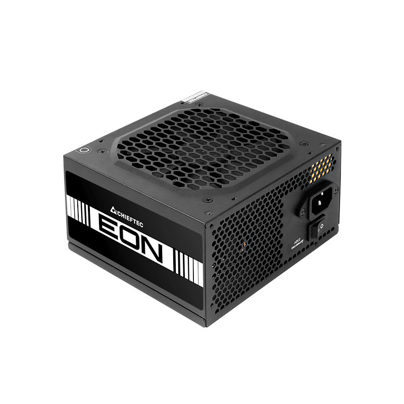 SURSA Chieftec EON series 600 W, non-modulara, certificare 80 Plus, ventilator 120mm, PCI-E 6+2 pin x 2, SATA x 4, "ZPU-600S"