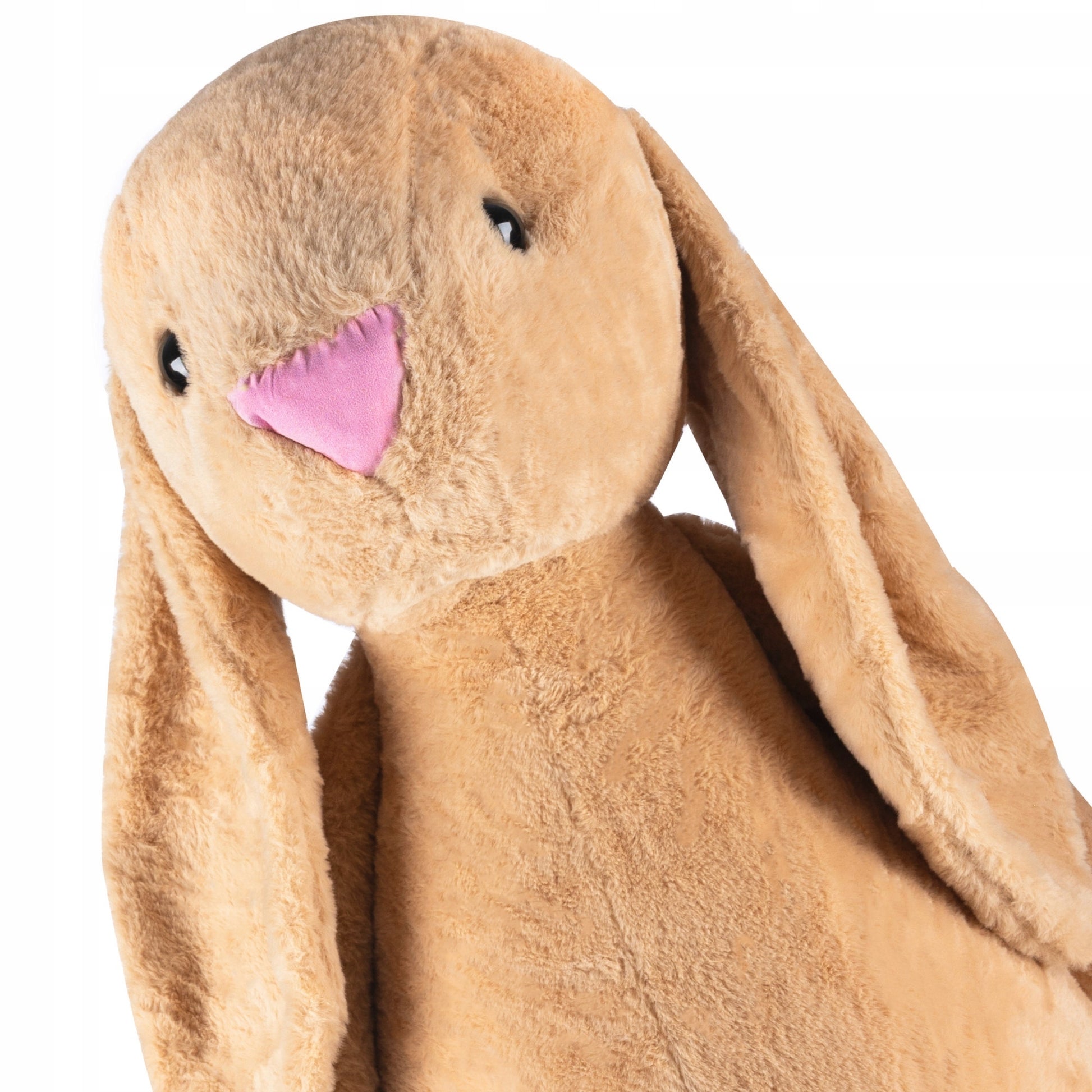 Jucarie plusata iepuras gigant, din plus moale, 60 cm sezut - 120 cm total, maro - 10