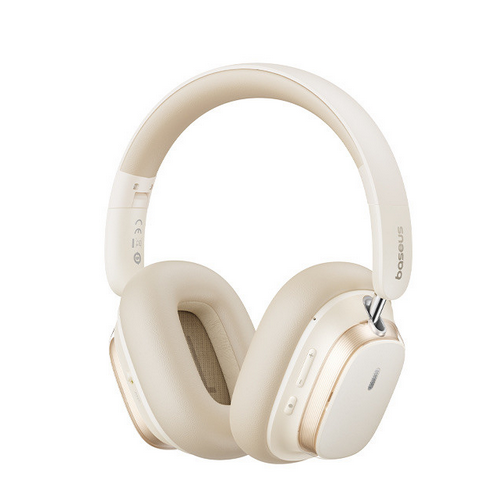 CASTI Baseus Bowie H1s, multimedia, wireless, bluetooth 5.4, microfon pe casca, noise cancelation,Hi-Res Sound, 120h viata baterie, alb 