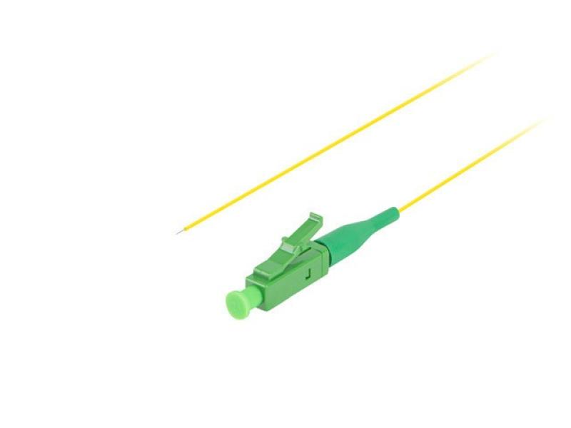 Lanberg Pigtail fibră SM LC/APC 2 m galben