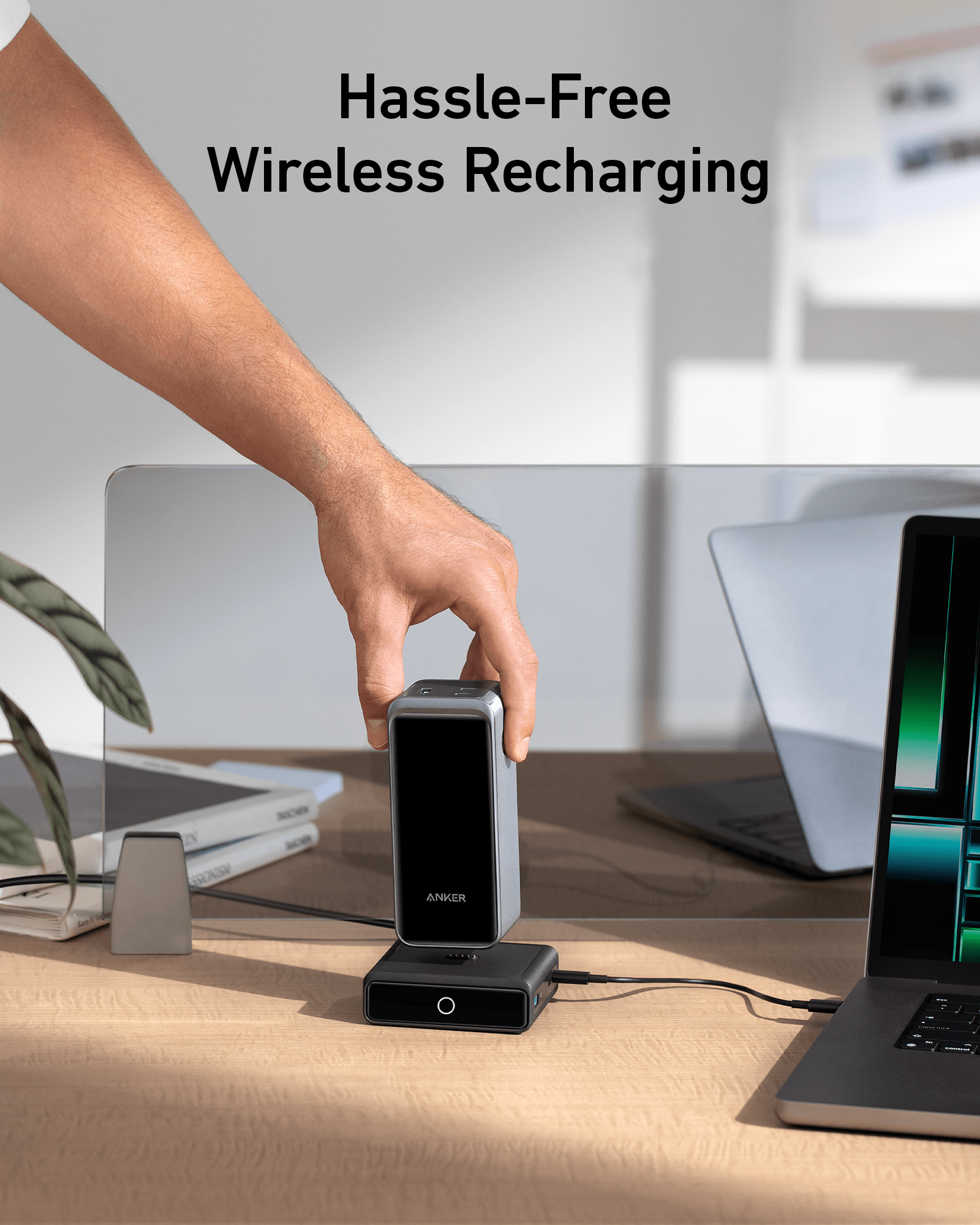 POWER BANK Anker "Prime" 20000mAh, 200W , 1 x USB, 2 x USB Type-C, display digital, 12V/5A, negru, "A1336011" - 194644130893