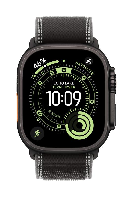 Apple AW BAND 49MM TRAIL BK/CHAR BK TITAN S/M