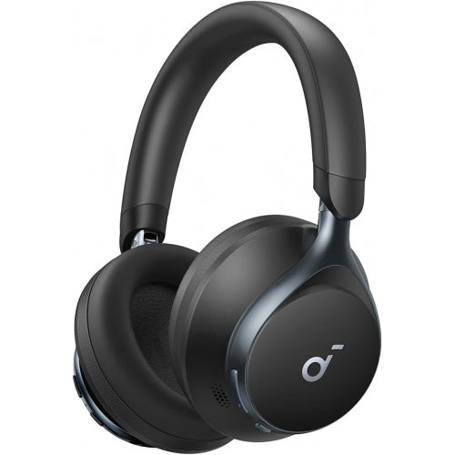 Casti Anker "Soundcore Space One", Over-Ear, utilizare multimedia, Bluetooth 5.3, wireless, durata baterie pana la 55 ore, Noise cancelling, ANC, 3 x mic, negru, "A3035G11" - 0194644138646