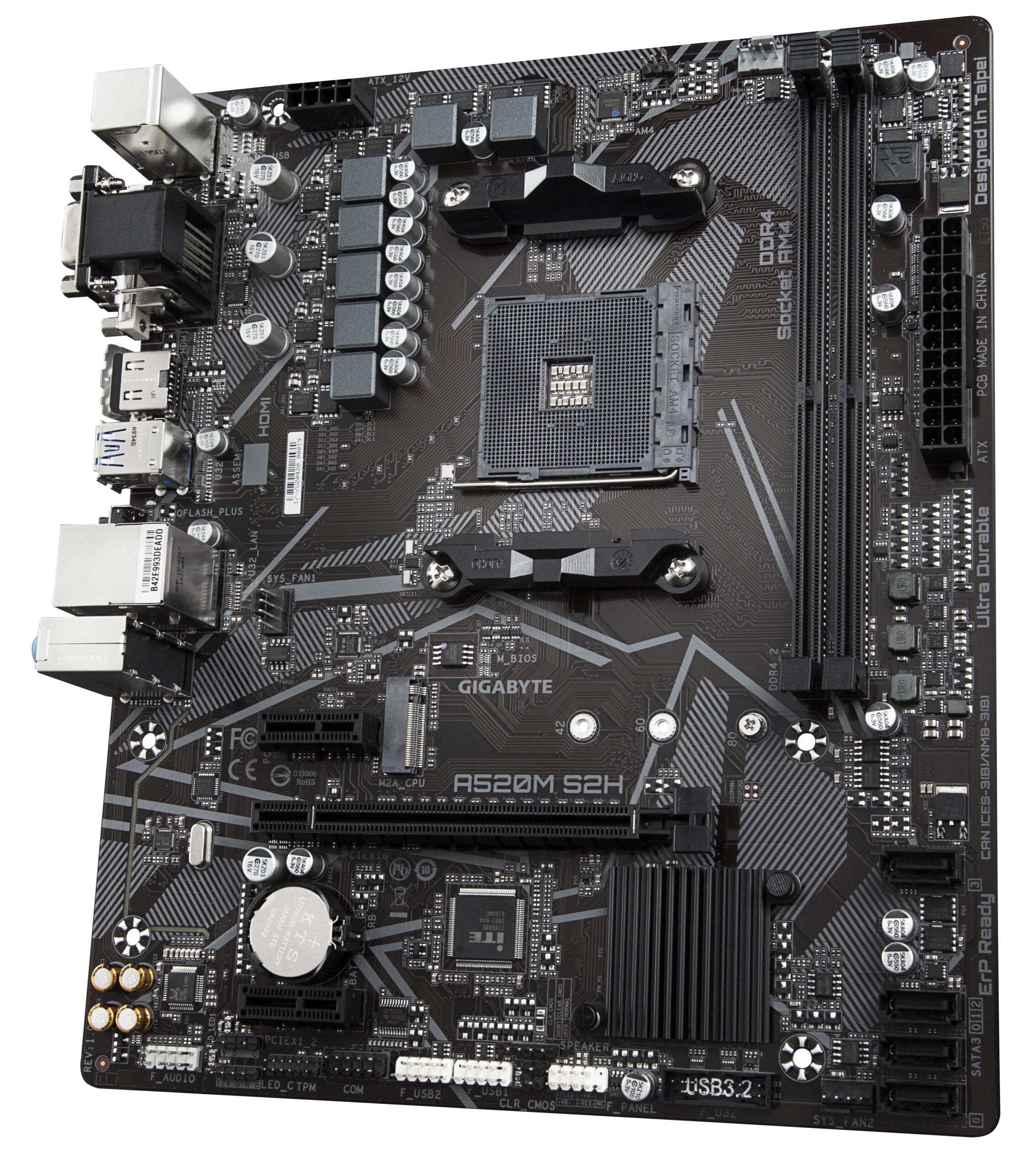 Placa de baza Gigabyte A520M S2H motherboard Socket AM4 micro ATX "A520M S2H (rev. 1.0)"