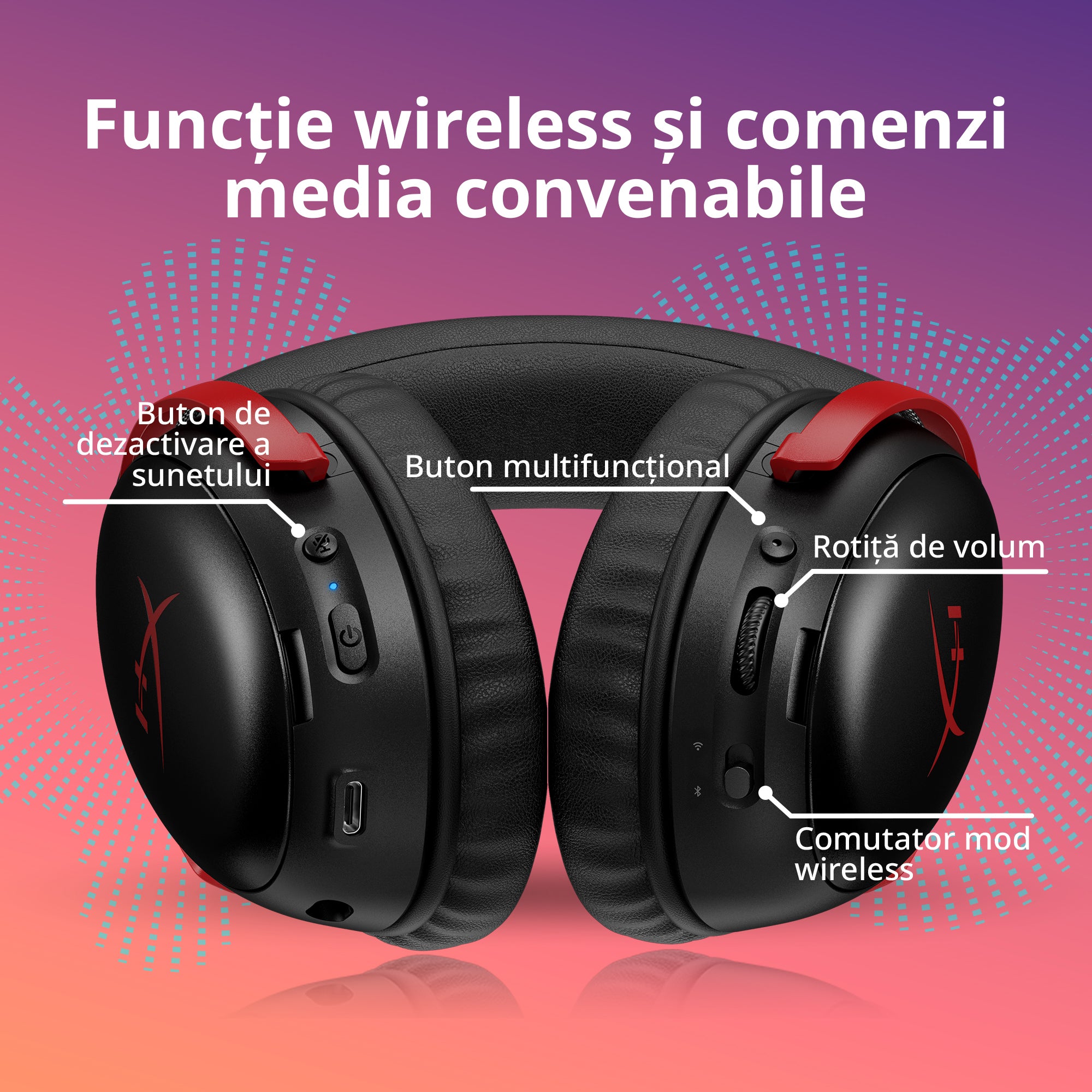 Casti HP HyperX Cloud III S WS,&nbsp;negru "A59YZAA"