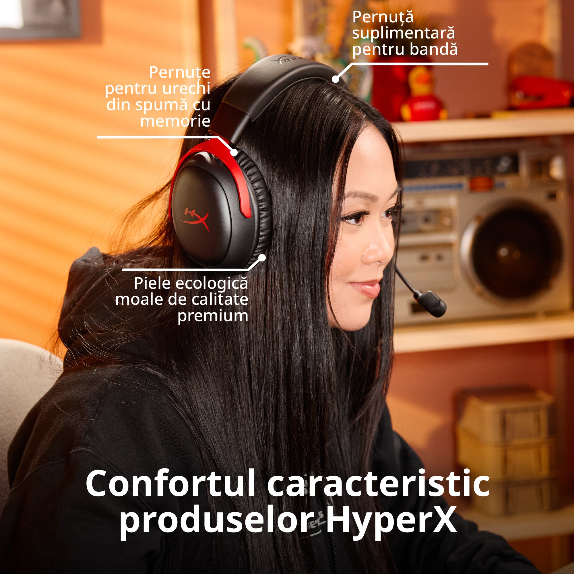 Casti HP HyperX Cloud III S WS,&nbsp;negru "A59YZAA"