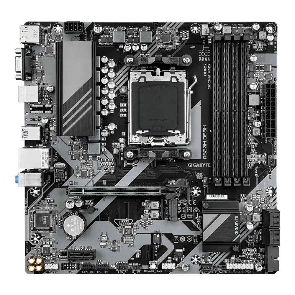 Placa de baza GIGABYTE A620M DS3H "A620M DS3H"