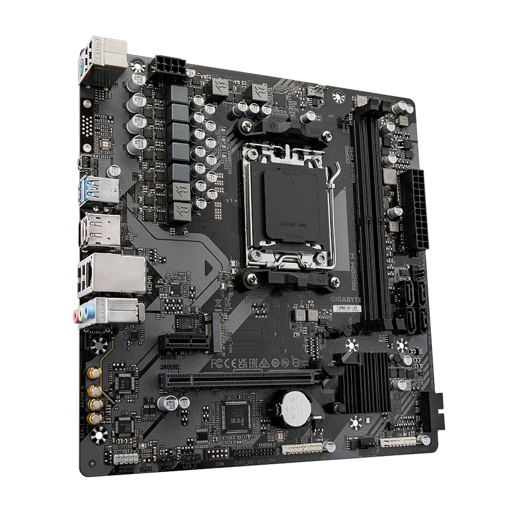GIGABYTE A620M H AM5 2xDDR5 4xSATA 1xM.2 mATX MB "A620M H"
