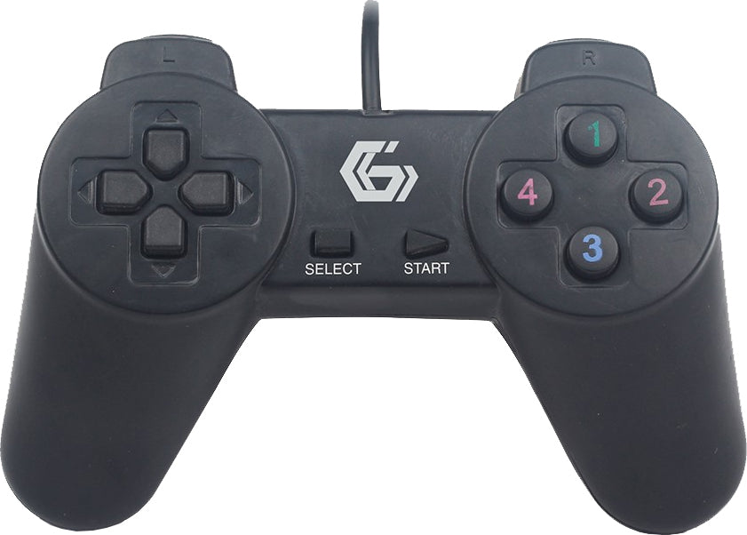 GAMEPAD cu fir Gembird, PC, USB, negru, 
