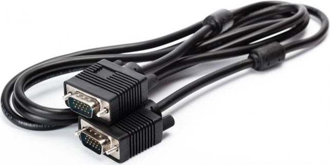 CABLU video SPACER, VGA (T) la VGA (T), 1.8m, cupru, ecranat, negru, "SPC-VGA-6"