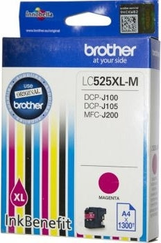 Cartus Cerneala Original Brother Magenta, LC525XLM, pentru DCP-J100|J105|MFC-J200, 1.3K, , "LC525XLM"