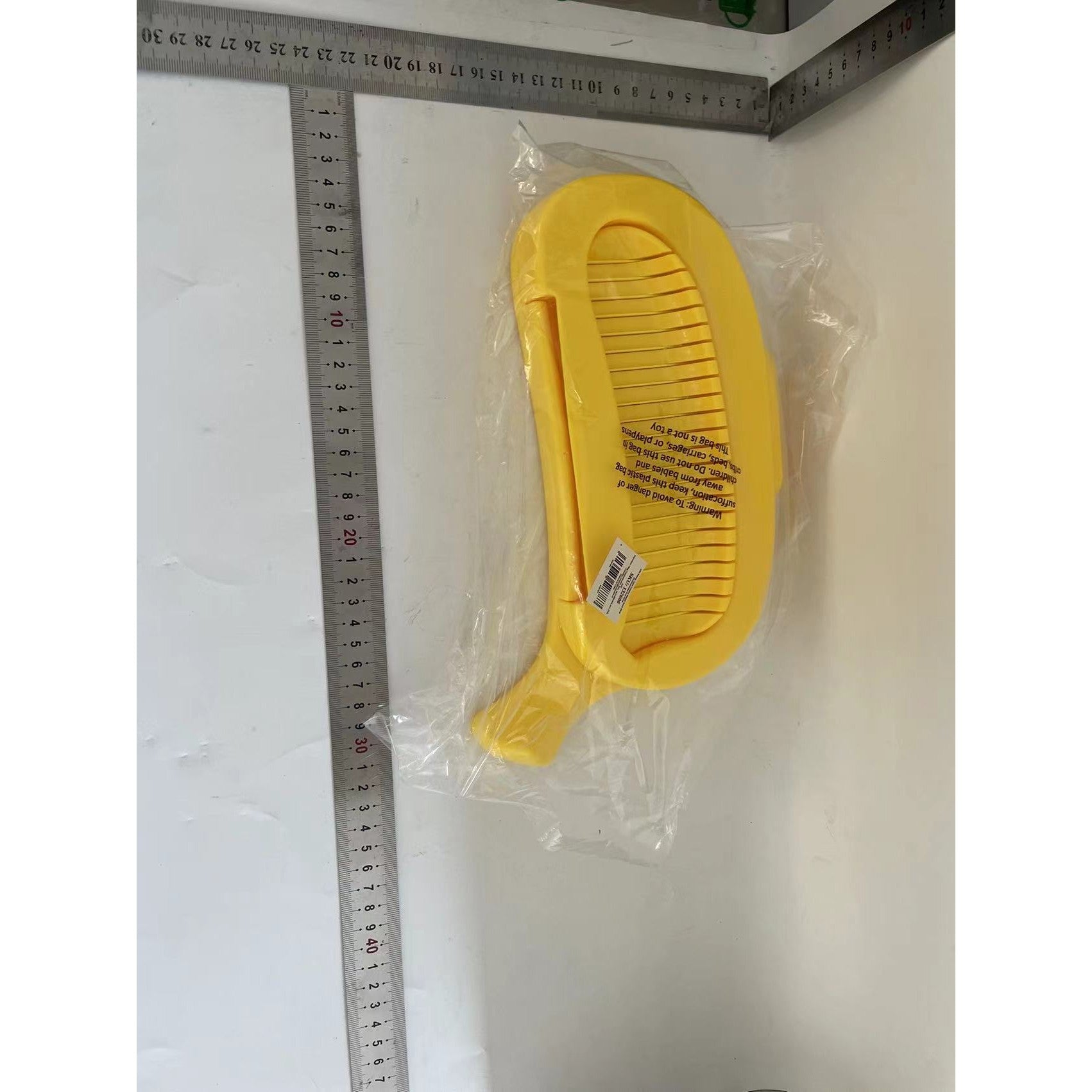 Feliator Multifunctional pentru Alimente, Model Banana, pentru Legume si Fructe, Accesoriu pentru Bucatarie, 28.8x18.3 cm, Galben