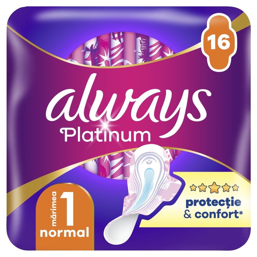 Absorbante, Always, 16 buc Platinum Ultra Normal plus