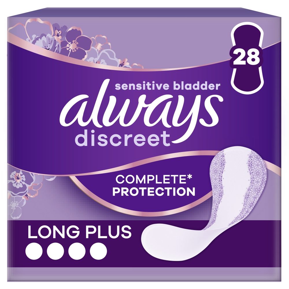 Absorbante, Always Discreet, Zilnice Incontinenta 28 buc Long plus