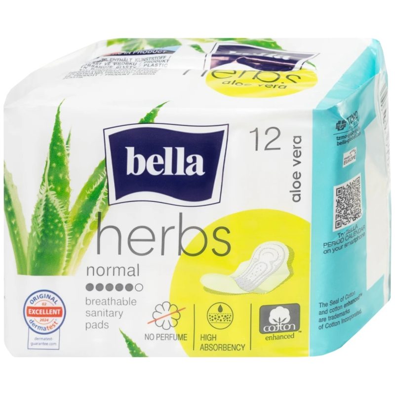 Absorbante, Bella, 12 buc Herbs Aloe Vera