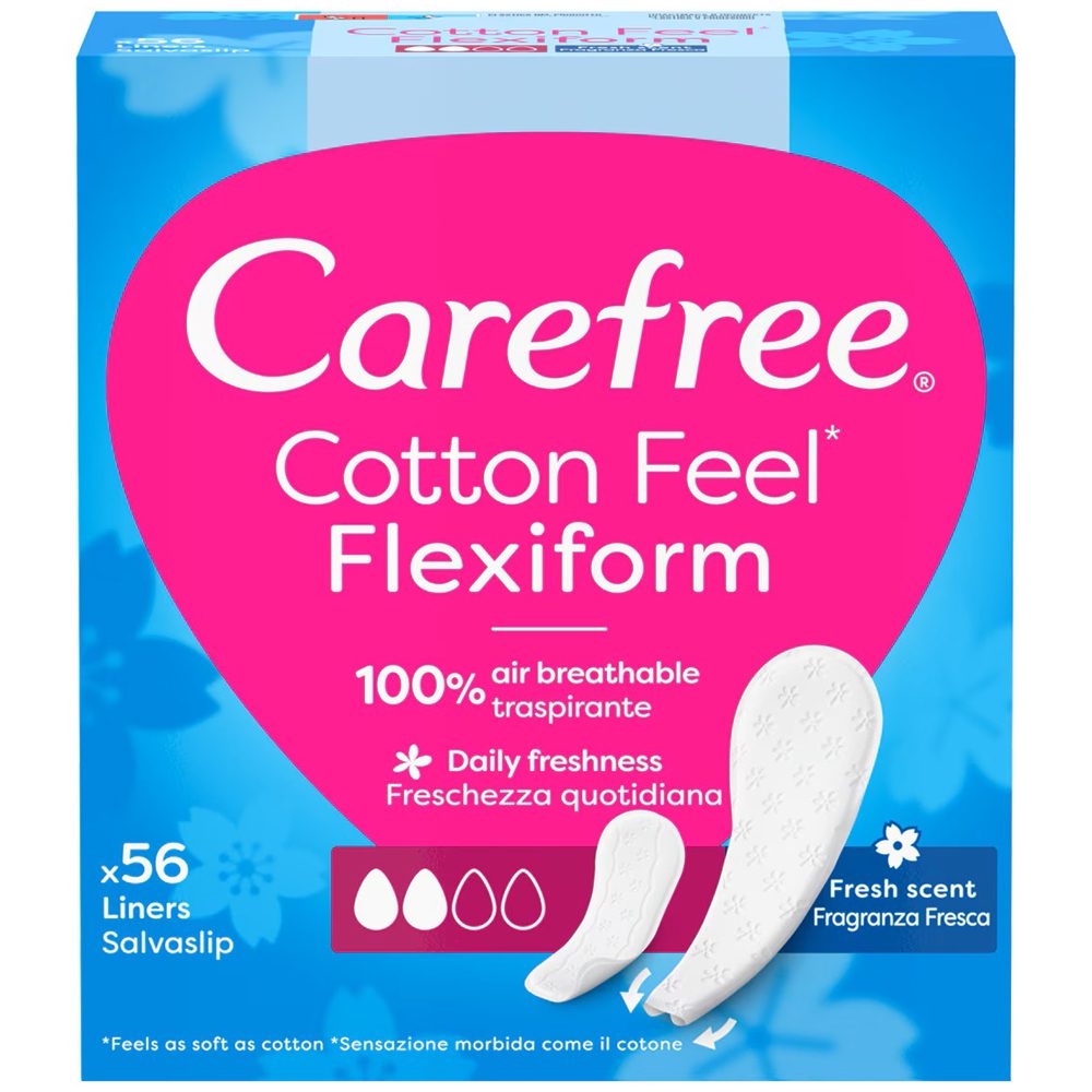Absorbante, Carefree, Zilnice 56 buc Cotton Flexiform