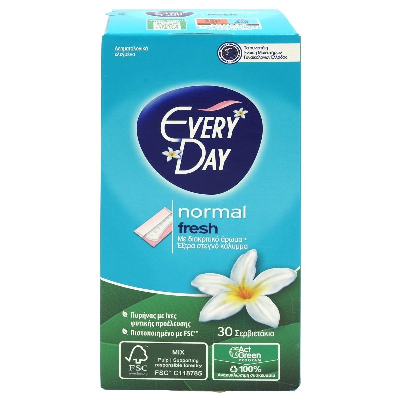 Absorbante, Everyday, Zilnice 30 buc Normal Fresh