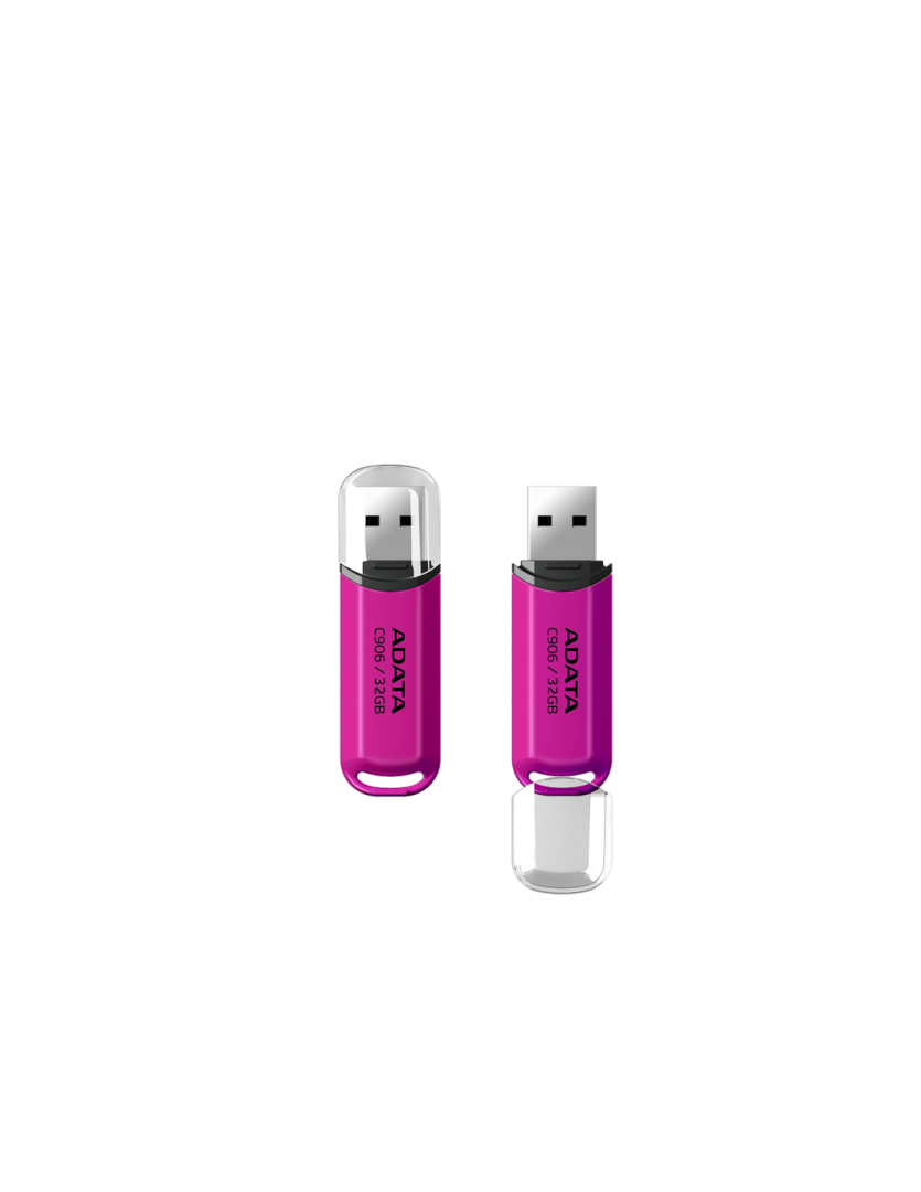 MEMORII USB Adata, protectie capac, 32GB, roz "AC906-32G-RPP"