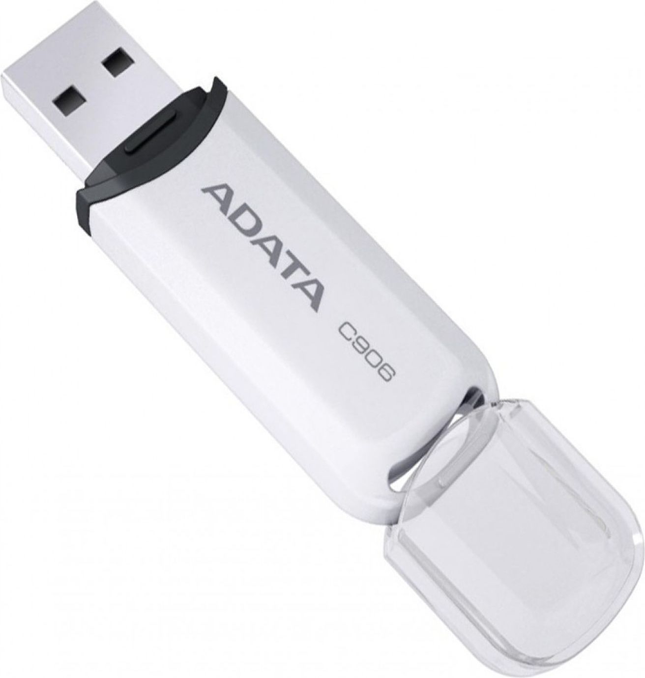 MEMORIE USB 2.0 ADATA 32 GB, cu capac, carcasa plastic, alb, "AC906-32G-RWH"