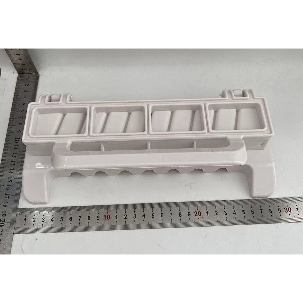 Presa pentru Carne, pentru Kebab, cu Maner, din ABS, 29 x 7.5 x 2.6 cm, Alb