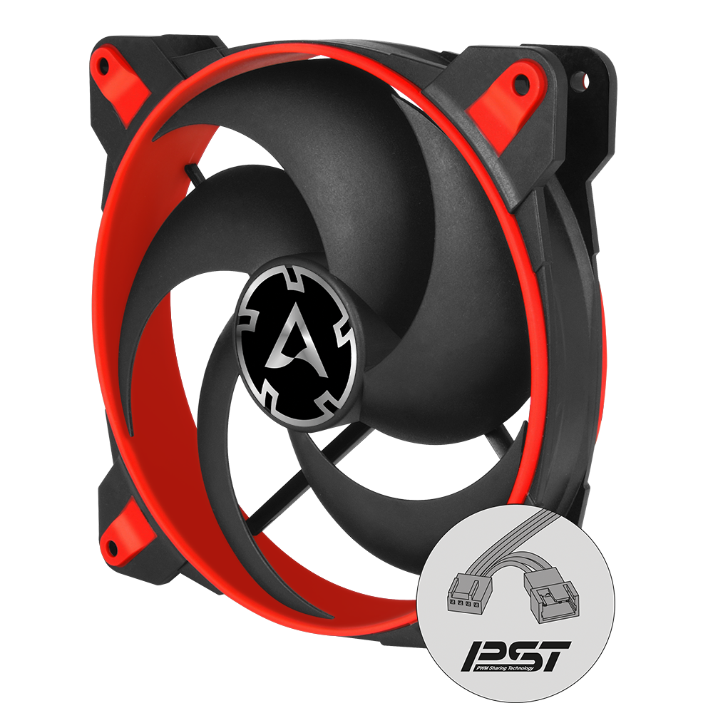 VENTILATOR ARCTIC PC, BIONIX P140 , 140x140x28mm, w/ PWM &amp; cablu PST, high static pressure, RED, "ACFAN00127A"