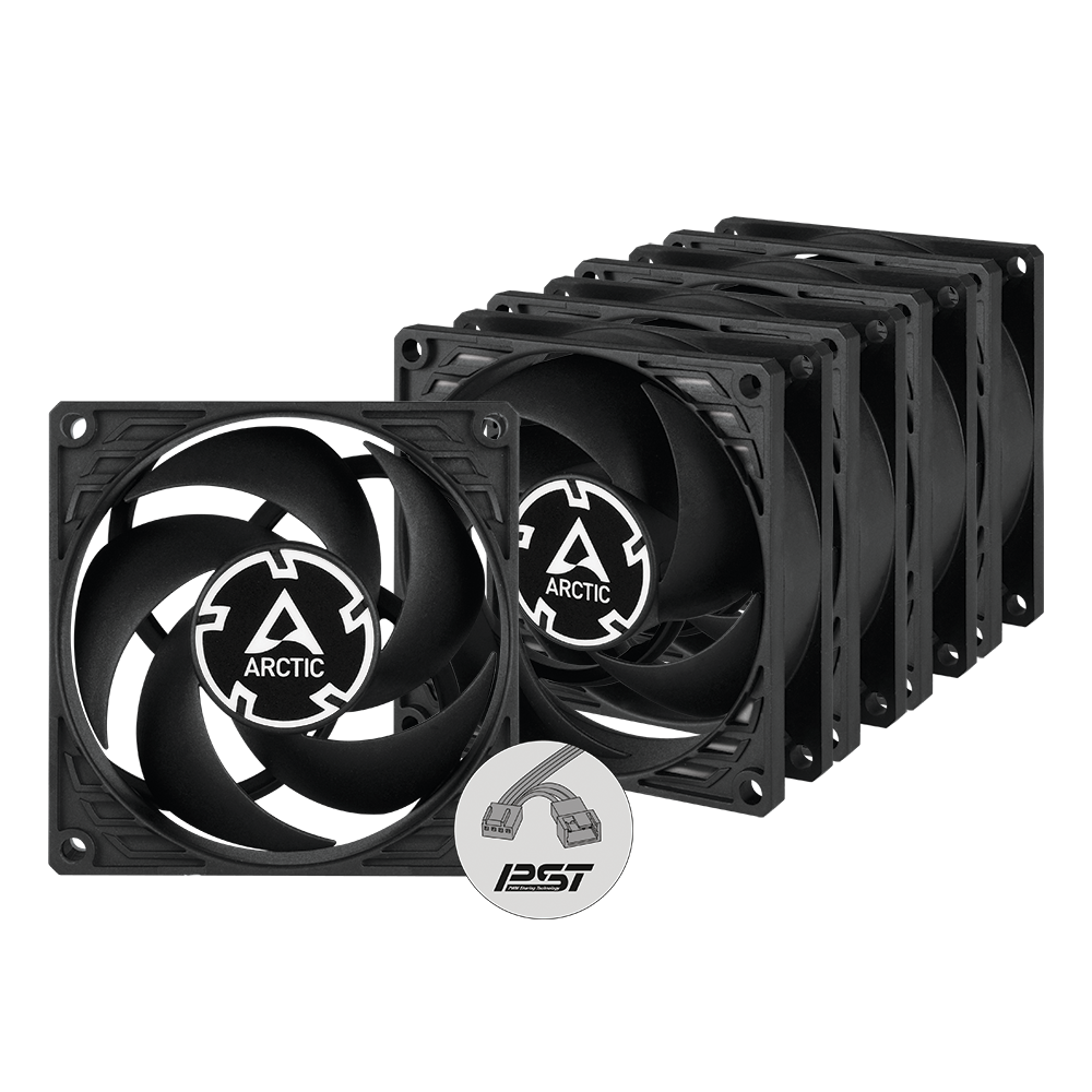VENTILATOR ARCTIC PC, P8 PWM PST (Black) - 5 Pack,"ACFAN00154A"
