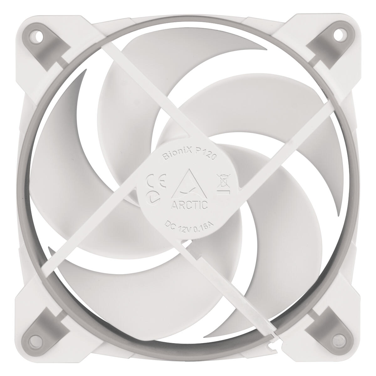 VENTILATOR ARCTIC PC, BIONIX P120 , 120x120x25mm, w/ PWM &amp; cablu PST, high static pressure, Grey/White, "ACFAN00167A"