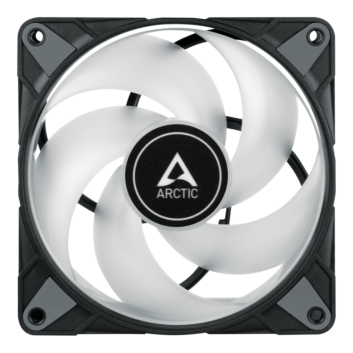 VENTILATOR ARCTIC PC, P12 PWM PST RGB Value Pack 3buc w/controler, 140x140x28mm, w/ PWM &amp; cablu PST, low noise FD bearing, high static pressure, Black, "ACFAN00229A"