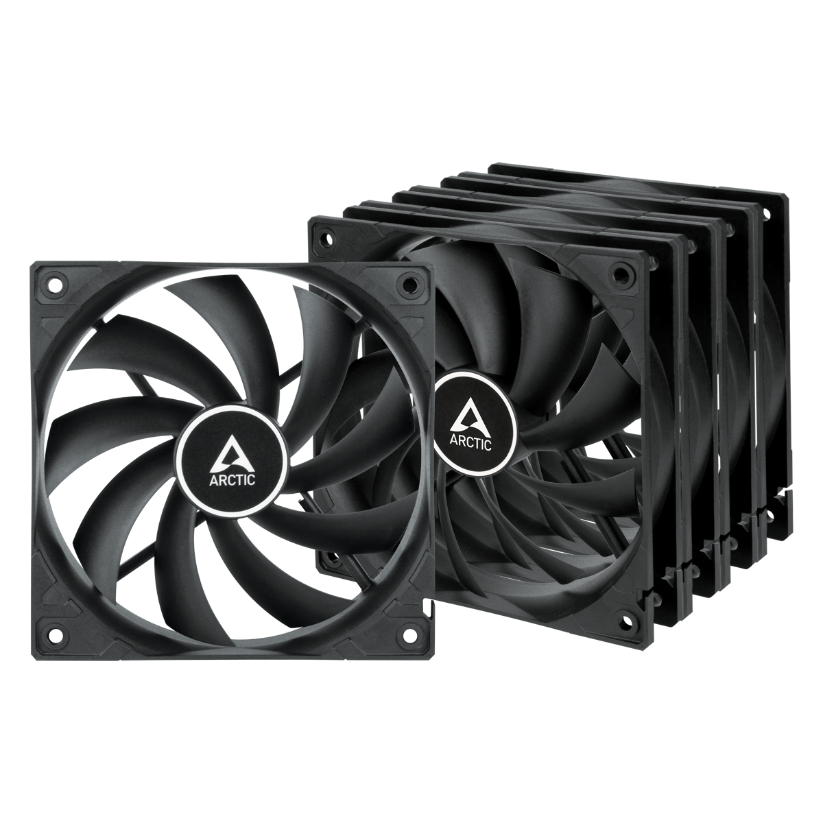 VENTILATOR Arctic PC, F12 (Black) - 5 Pack,