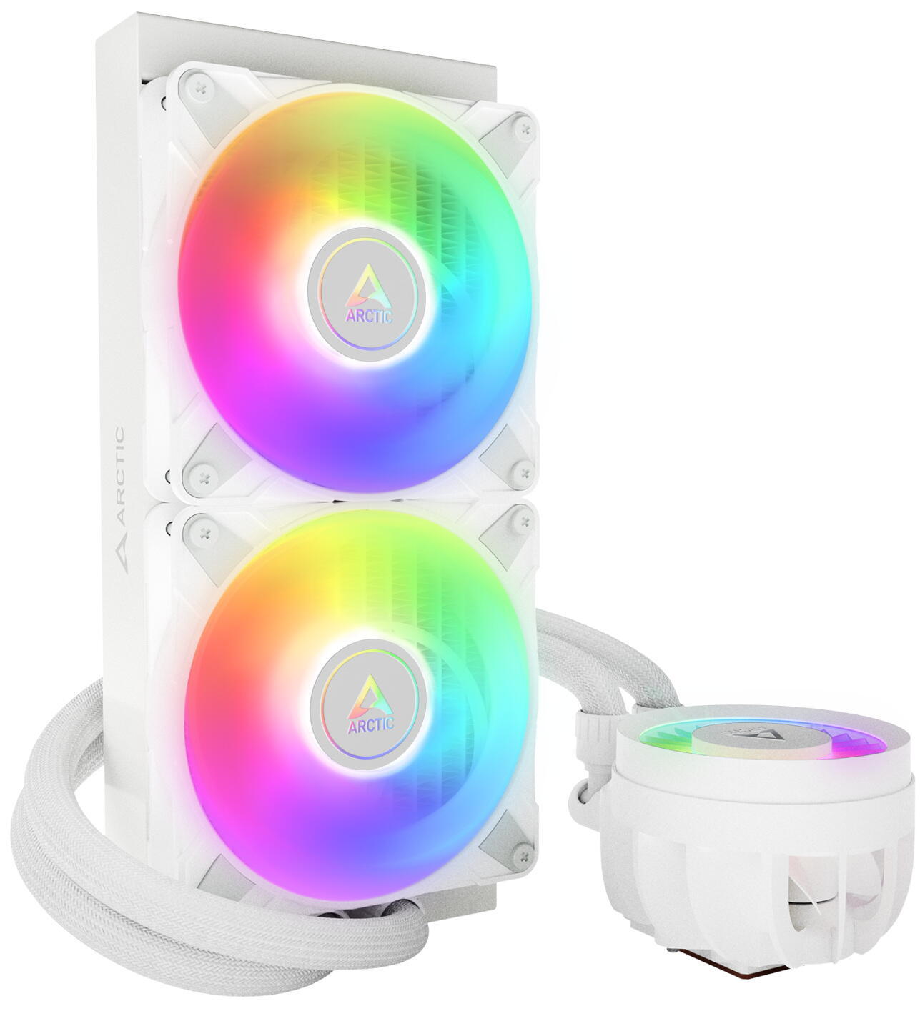 COOLER Arctic "Liquid Freezer III 280ARGB", racire lichid, skt. Intel LGA1700, AMD AM5/AM4,radiator aluminiu, pompa 2800rpm, fan 2x140mm,1900rpm,4-pin PWM,ARGB, alb "ACFRE00151A"