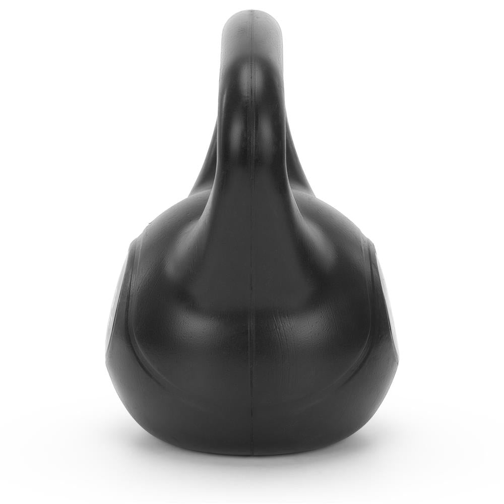Kettlebell 4 kg, bitum cu invelis rezistent ABS, 21x23 cm, negru