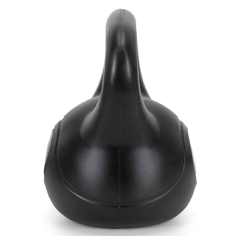 Kettlebell 10 kg, bitum cu invelis rezistent ABS, 25x27 cm, negru