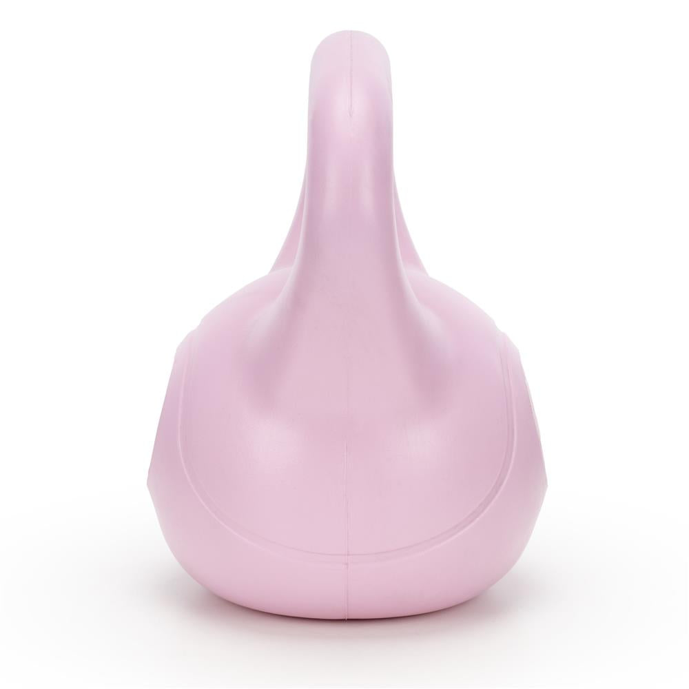 Kettlebell 8 kg, bitum cu invelis rezistent ABS, 23x24 cm, roz