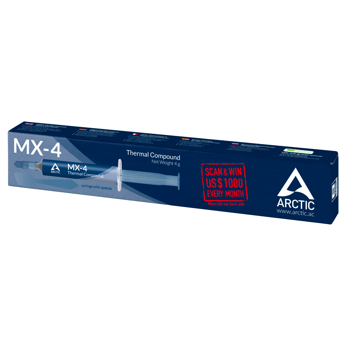 PASTA SILICONICA ARCTIC MX-4, 4g, cu aplicator, "ACTCP00031B"