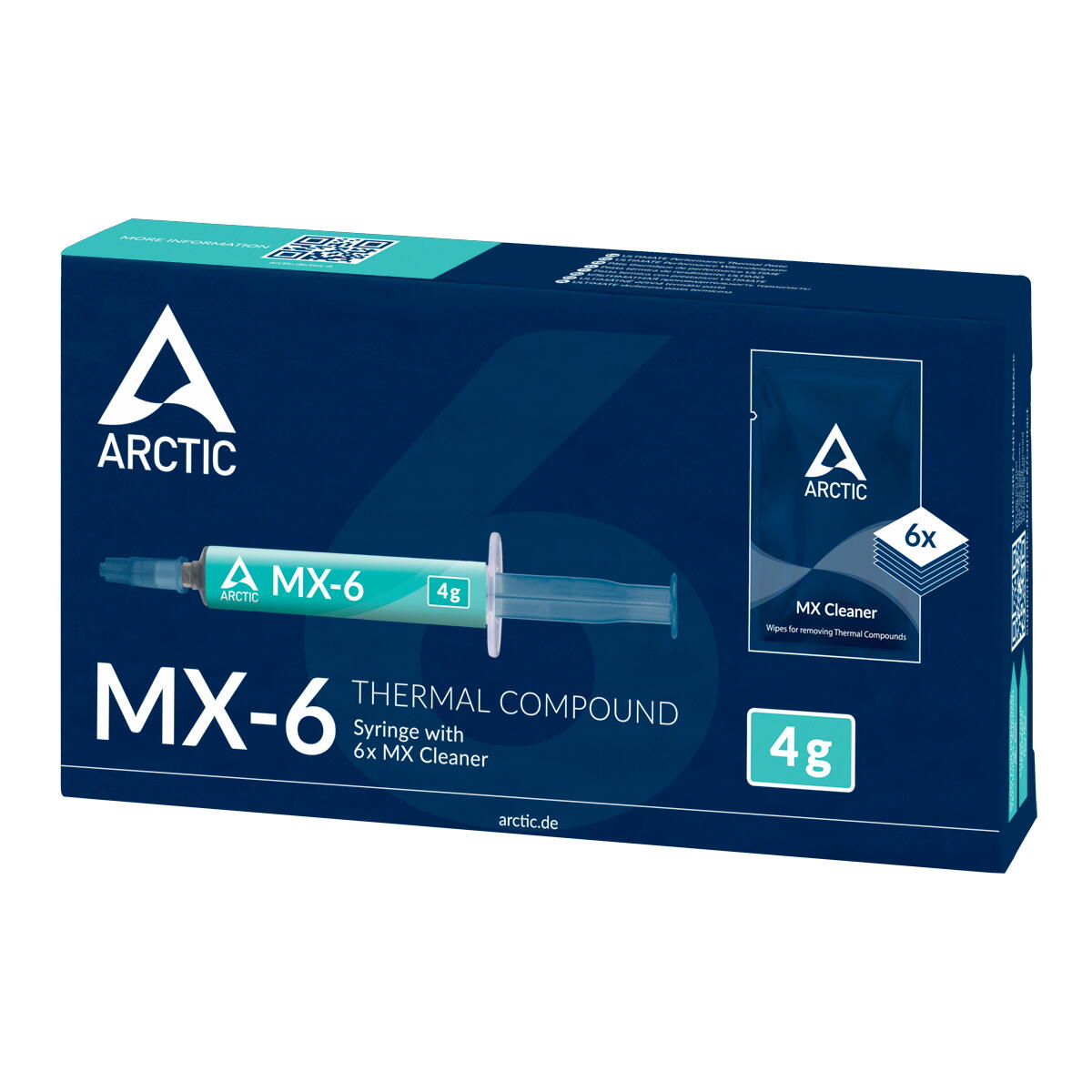 PASTA SILICONICA ARCTIC MX-6, 4g, cu MX Cleaner 6buc,"ACTCP00084A"