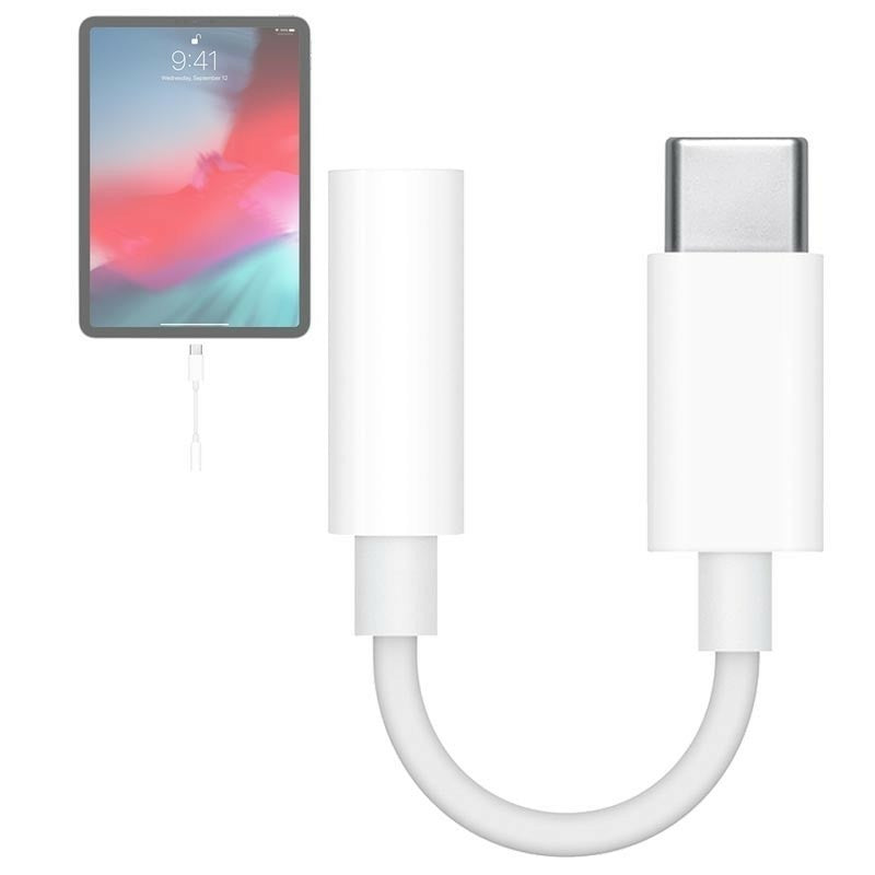 Adaptor Audio,USB Type C-Jack 3.5 mm, Alb