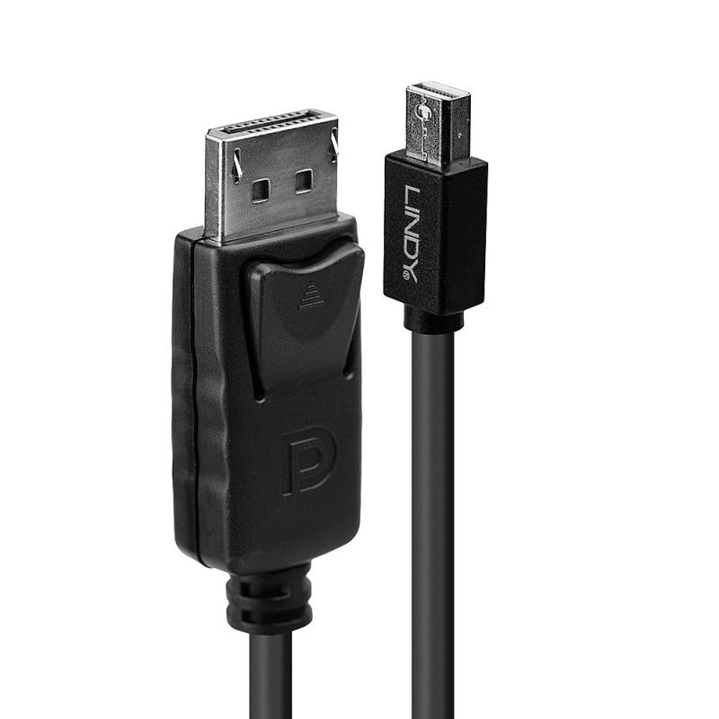 Cablu Lindy 3m Mini Dp to DisplayPort Ad (Cablu Lindy Mini Dp to DisplayPort)