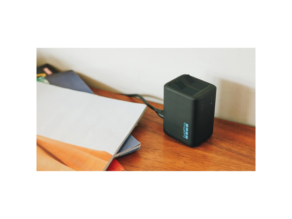 Incarcator dublu GoPro H13B+ 2 acumulatori Enduro1900mAh, port USB, indicator LED "AEDBD-201-EU"