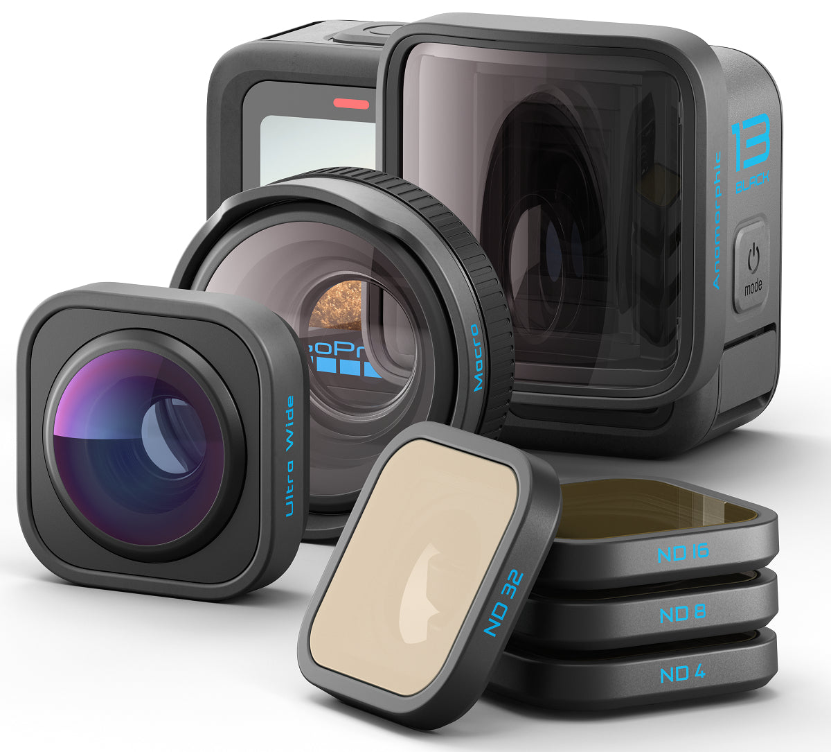 Set 4 lentile GoPro H13B (ND 4/8/16/32) "AKTLM-001"