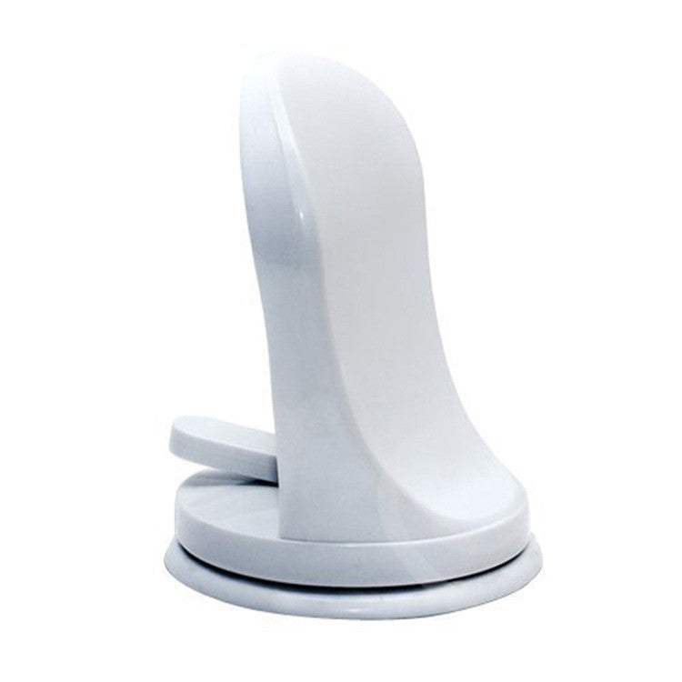 Suport de Picior pentru Baie, cu Ventuză, din PP și PVC, Antiderapant, pentru Ras și Îngrijire Personală, 11.5 x 15 cm, Alb