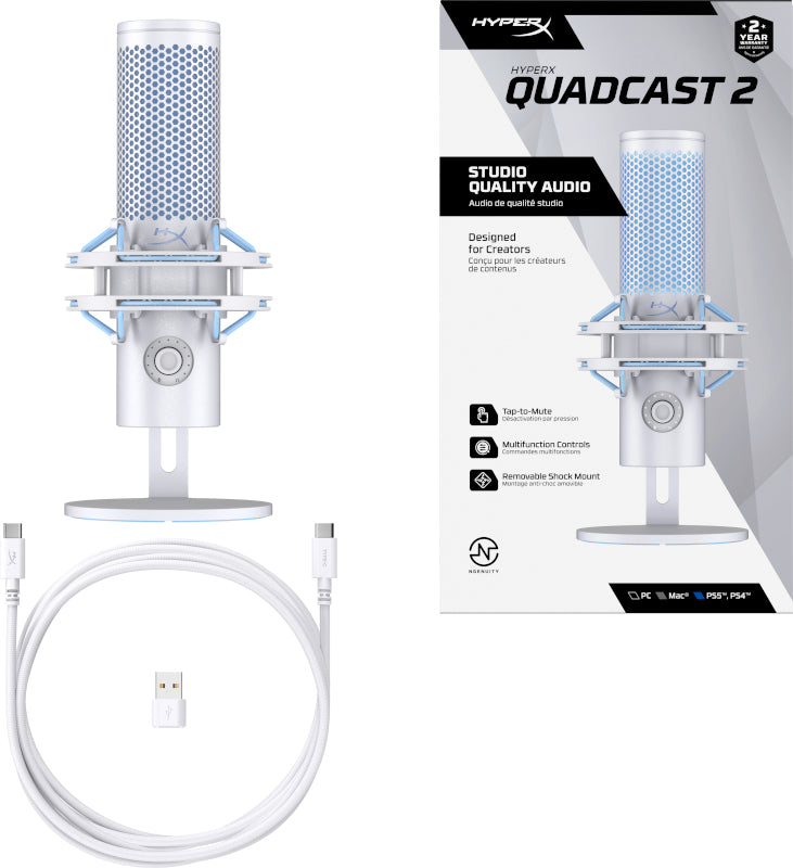 HP HyperX Microfon QuadCast 2 Frost "AN1D9AA"