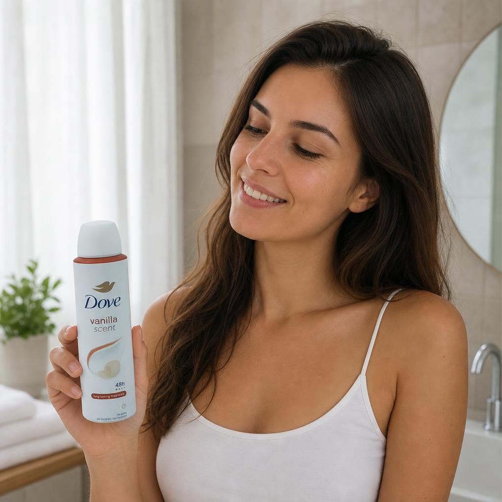 Antiperspirant Deodorant Spray, Dove, 150 ml, for Women, Aroma Vanilla