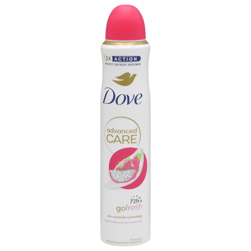 Antiperspirant Deodorant, Dove, 200 ml Advanced Care Dragon Fruit si Coconut