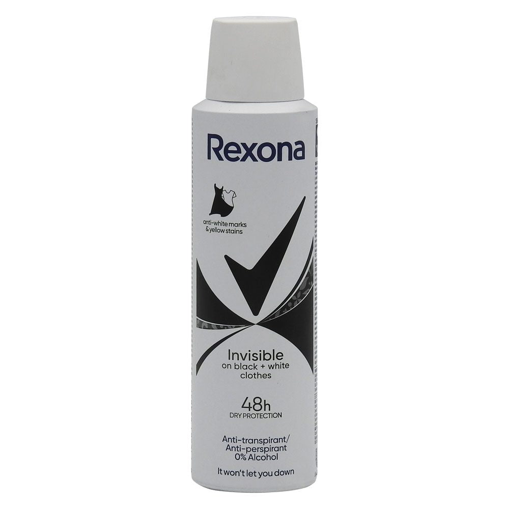 Antiperspirant Deodorant, Rexona, 150 ml Invisible Bw