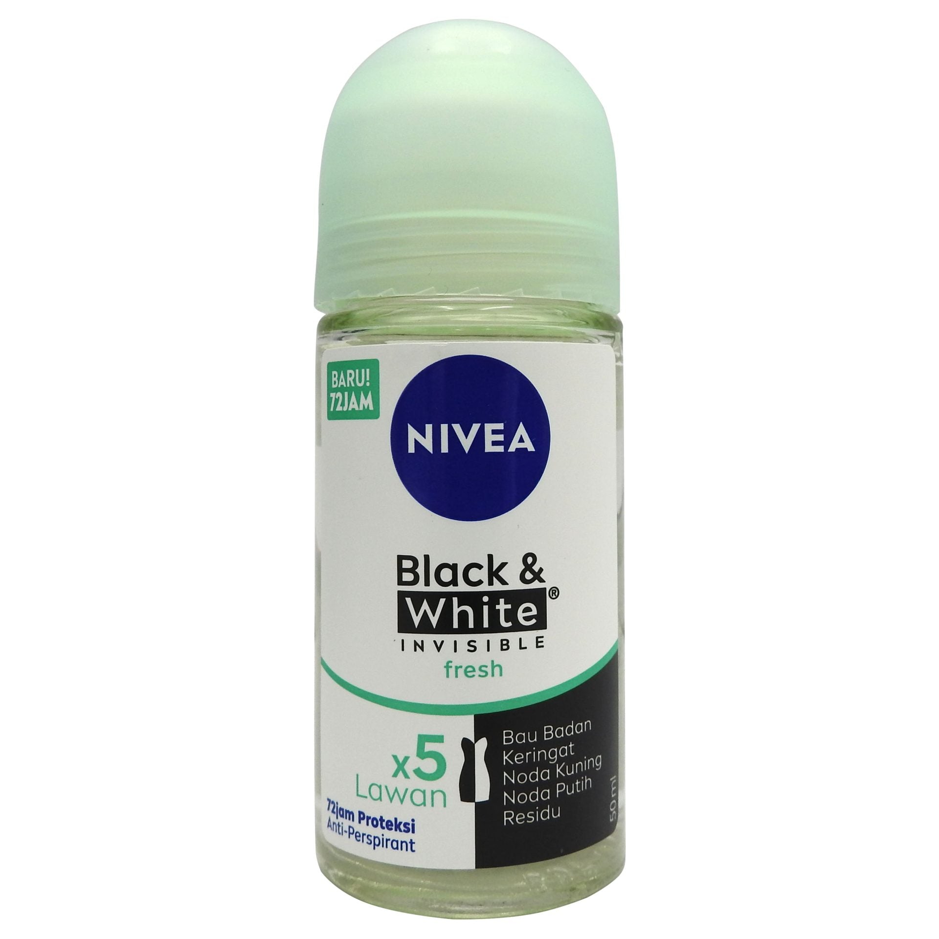 Antiperspirant Roll-On, Nivea, 50 ml Invisible Bw Fresh