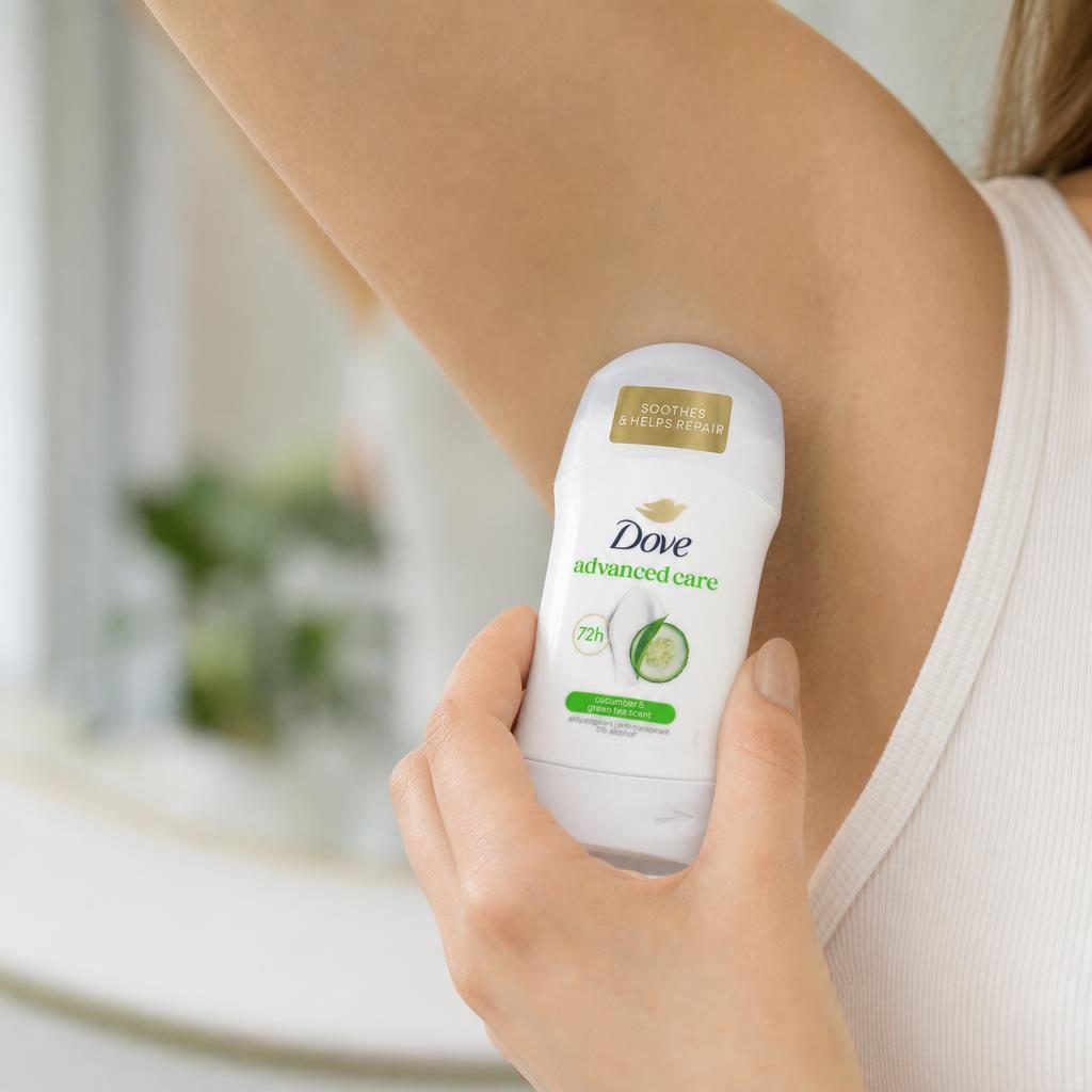 Antiperspirant Stick Dove, 50 ml, Advanced Care Cucumber, Protectie pana la 72 de ore