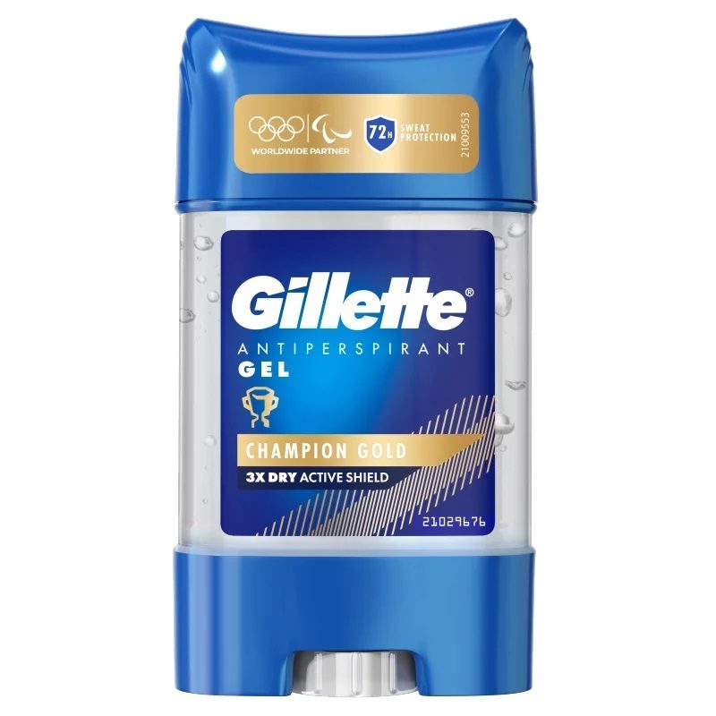 Antiperspirant Stick, Gillette, Gel 70 ml Men Champion Gold