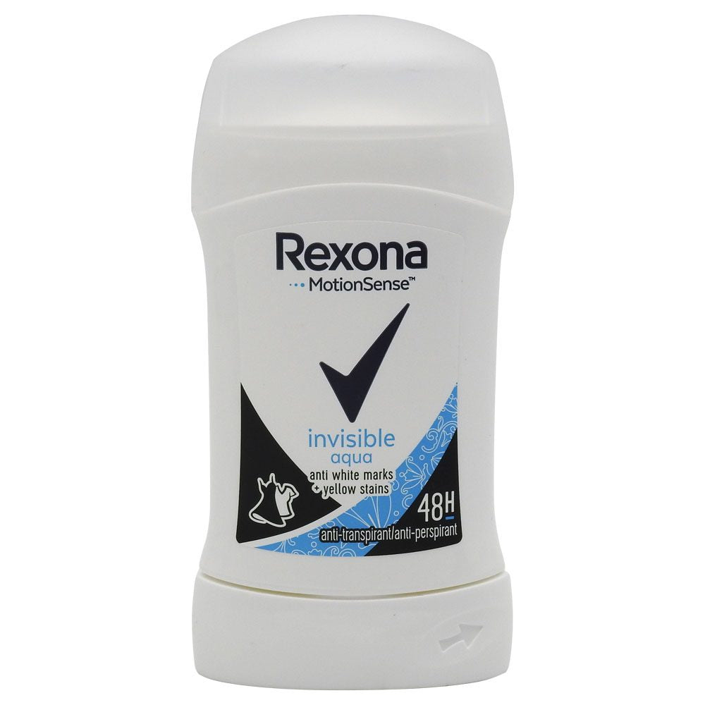 Antiperspirant Stick, Rexona, 40 ml Invisible Aqua