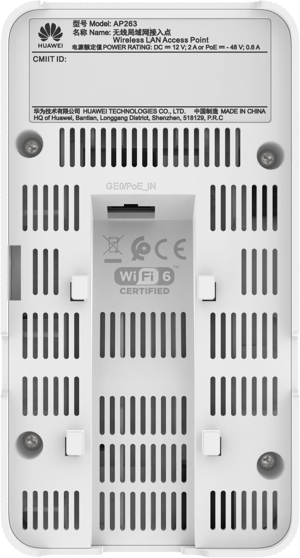 HUAWEI eKitEngine AP263 Wi-Fi 6 802.11ax wall plate access point AP 