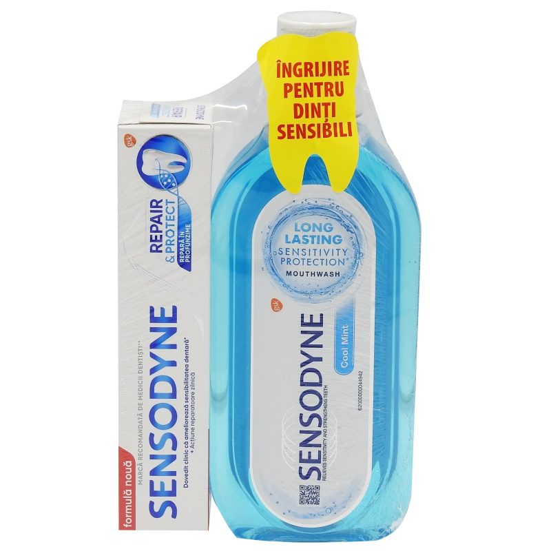 Apa de Gura, Sensodyne, Pasta Dinti 75 ml Repair Protect, 500 ml